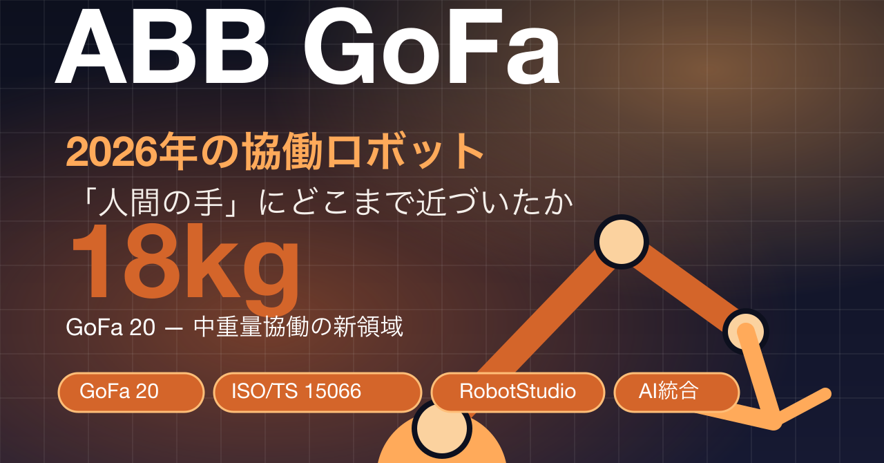 【加藤ラジコン出版 #167】ABB GoFa — 2026年の協働ロボットが「人間の手」にどれだけ近づいたか