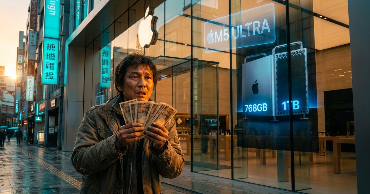 さあ、500万円を握り締めてアップルショップに並ぶんだ——M5 Ultra Mac Studio 768GBの真実と狂騒の価格