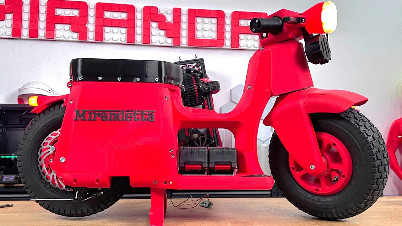 Ivan Mirandaの3Dプリントスクーター「Mirandetta」